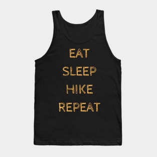 Eat sleep hike repeat Tank Top